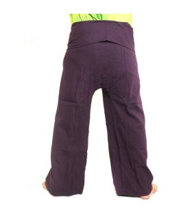 Thai fisherman pants - purple - extra long cotton