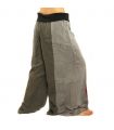 Flared trousers creased look - grey
