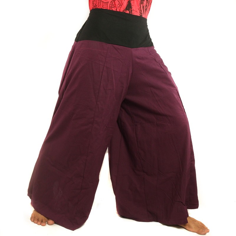 Samurai pants cotton dark pink / magenta SMR1
