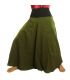 Samurai pants cotton dark olive green