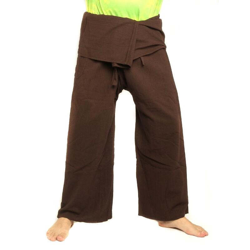 Thai Fisherman pants - brown - extra long cotton CMX-Long10