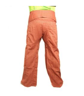 Pantalon de pêcheur thaïlandais Cottonmix extra long - marron clair