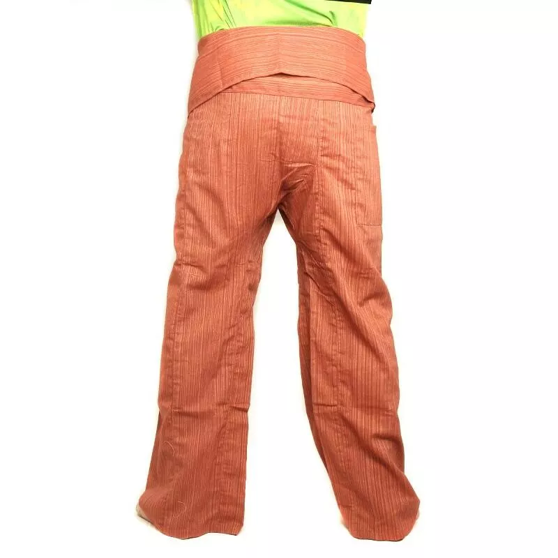 Thai fisherman pants Cottonmix extra long - light brown