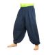 Harem pants cotton blue