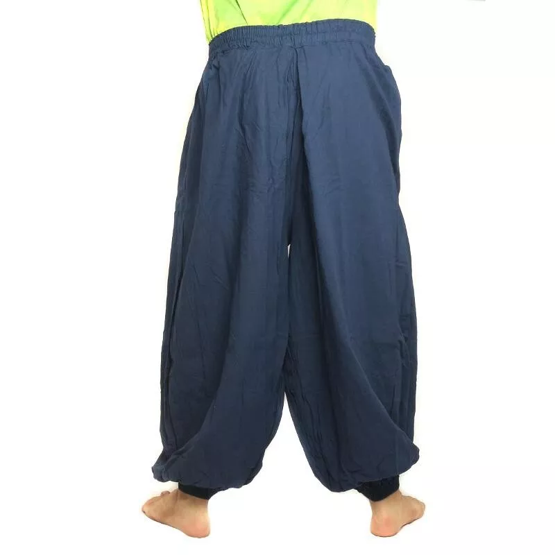 Haremshose Baumwolle blau