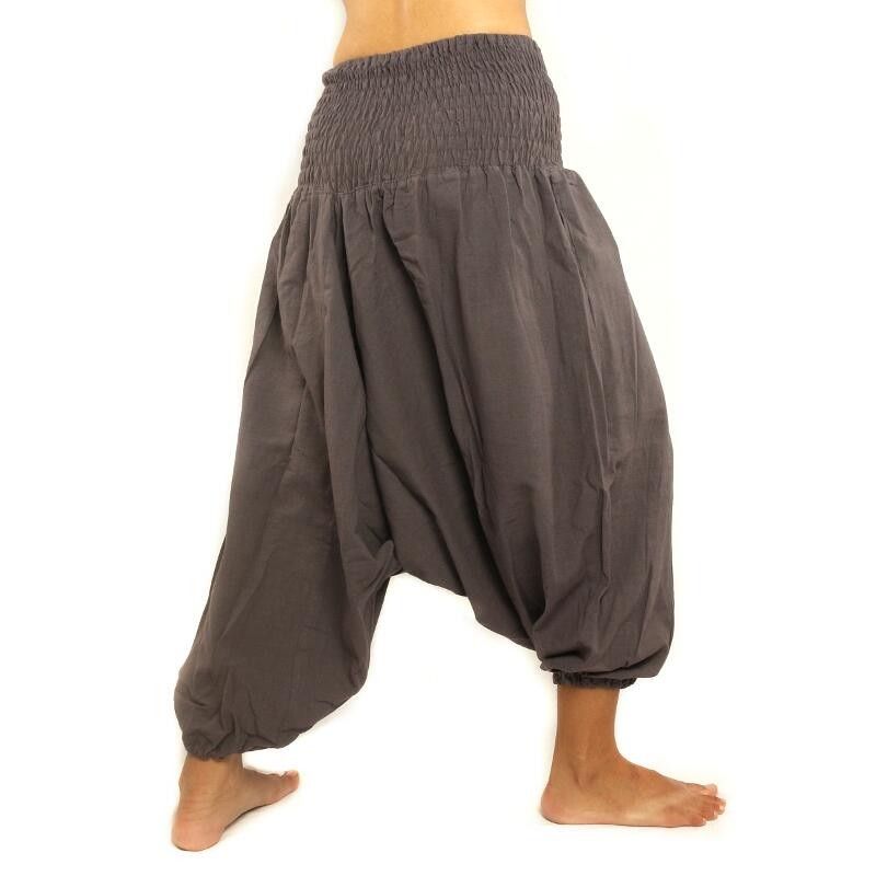 Pantalones de harén pantalones de meditación Om Dharmachakra pies