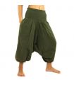 Pantalones Anchos cortos para hombres y mujeres verdes