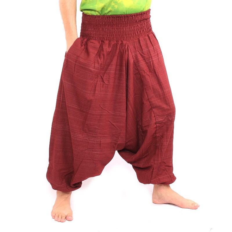 Aladdin Pants Afghan Afghani Trousers Cotton - red ARDT-6