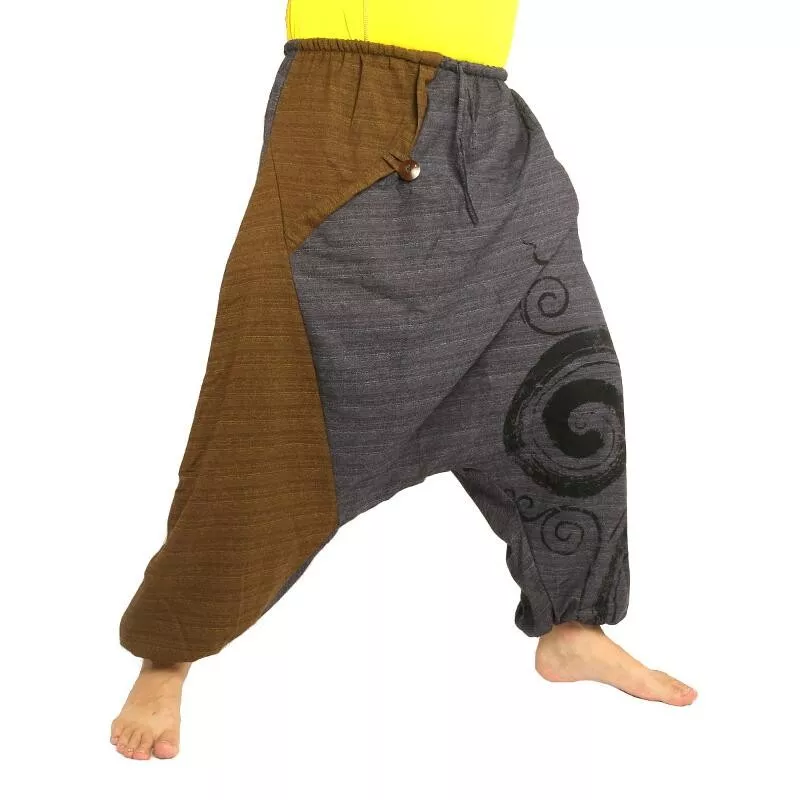 Harem pants two-tone