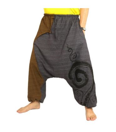 Harem pants two-tone