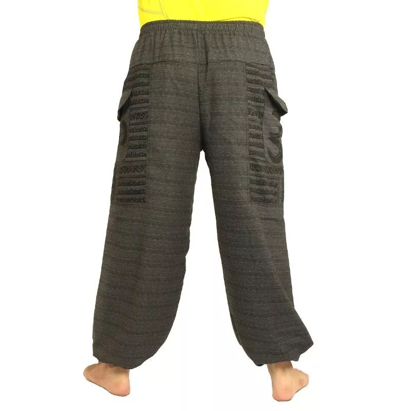 Goa Om harem pants high cut black