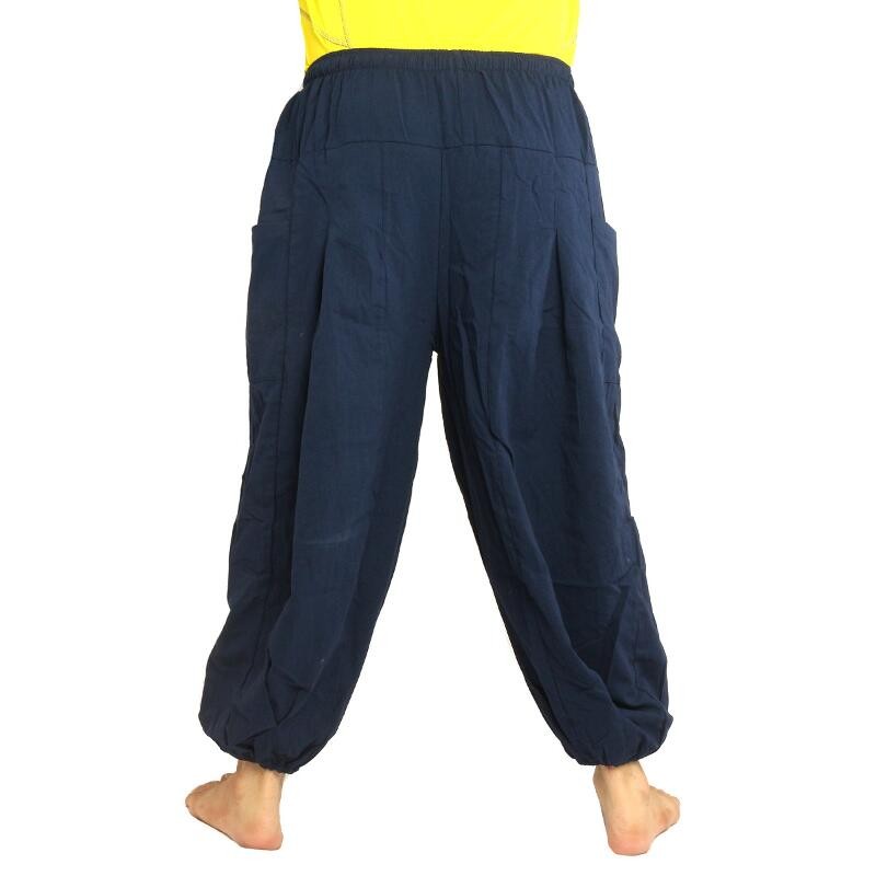 Pantalon At Om Floral Goa Bleu Imprimé E1 7Y6gybfv