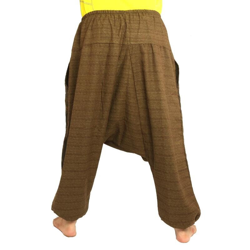 Aladdin Pants elephant head print - brown DTA-F2