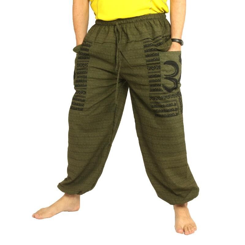 Goa Om harem pants high cut green