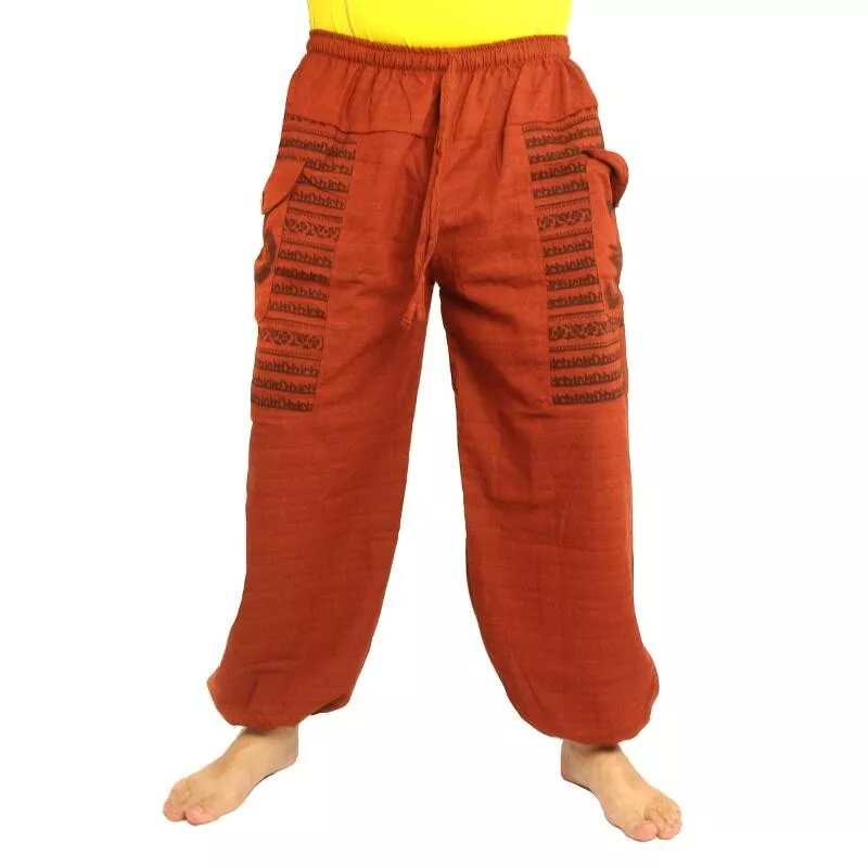 Goa Om harem pants high cut orange