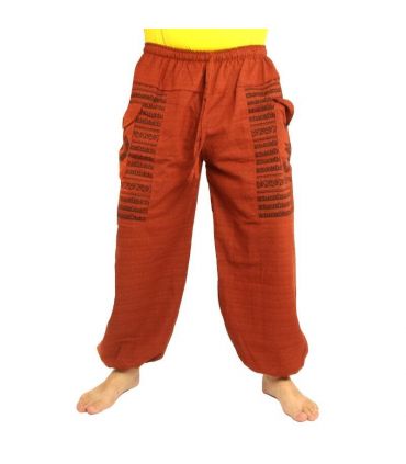 Goa Om harem pants high cut orange