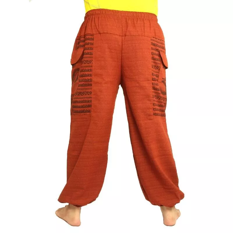 Goa Om harem pants high cut orange