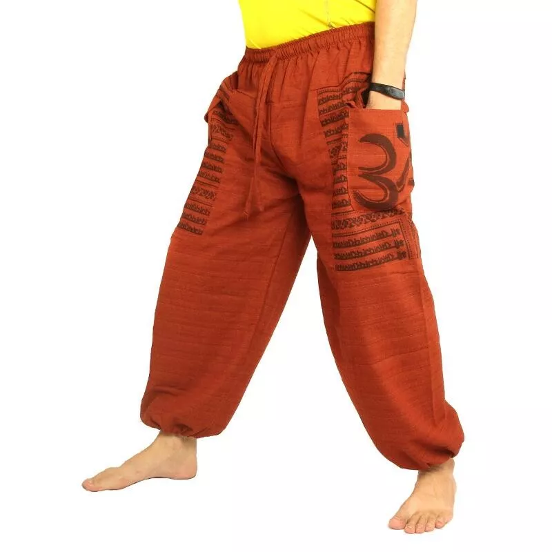 Goa Om harem pants high cut orange