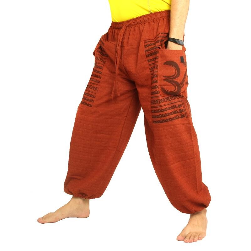 Goa Om Harem Pants Baggy Pants high cut orange