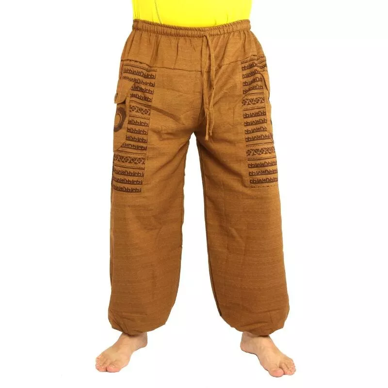 Goa Om harem pants high cut light brown