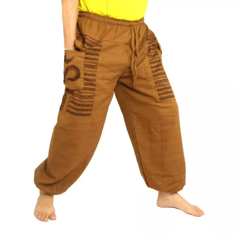 Goa Om harem pants high cut light brown