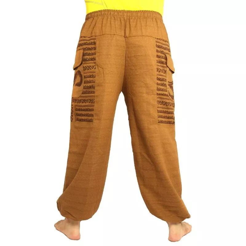 Goa Om harem pants high cut light brown