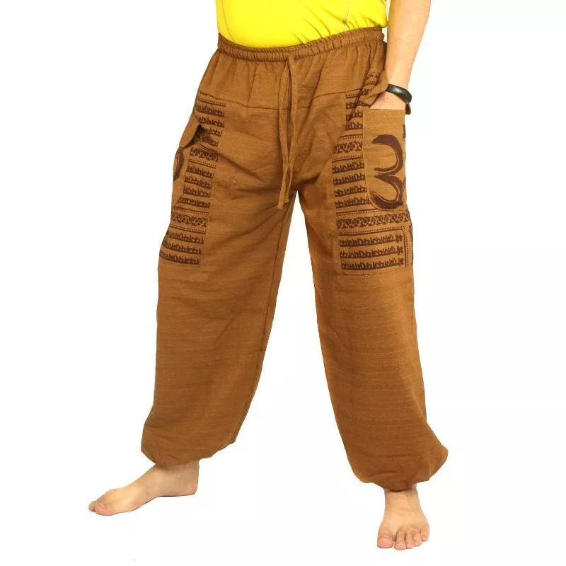 Goa Om harem pants high cut light brown