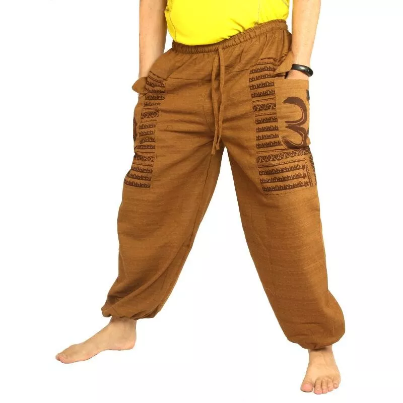 Goa Om harem pants high cut light brown