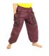 Pantalon Goa Om Harem Baggy Pants taille haute magenta