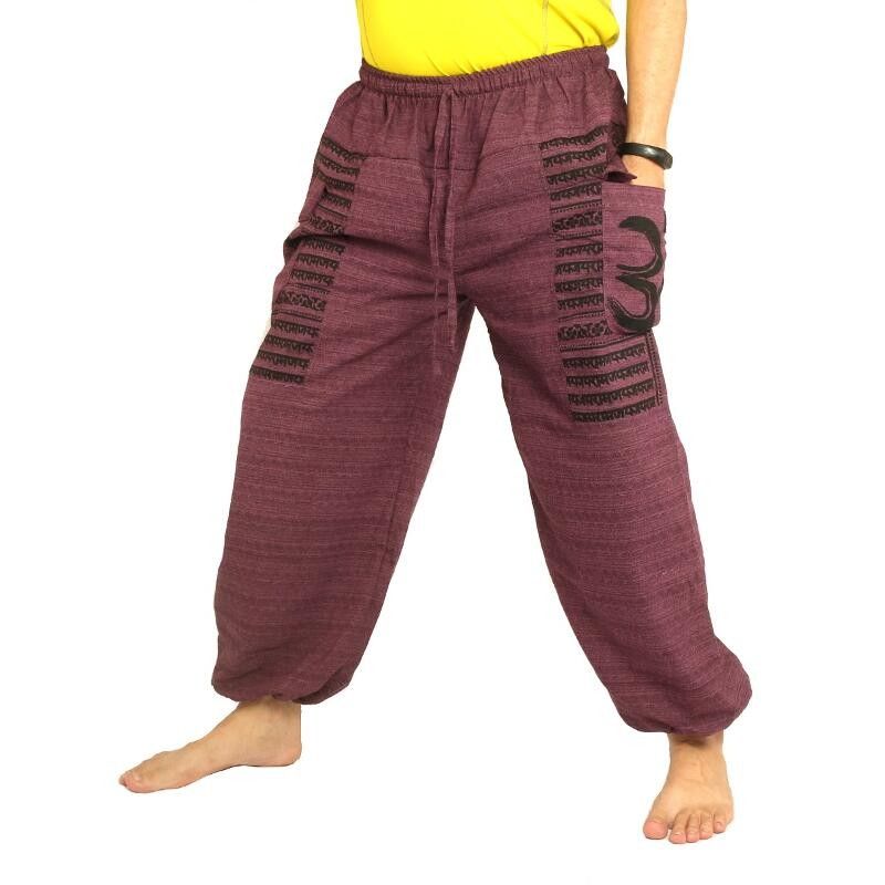 Goa Om Harem Pants Baggy Pants high cut magenta
