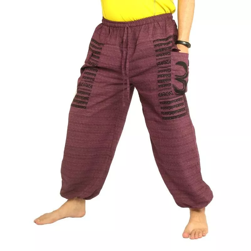 Goa Om harem pants high cut magenta