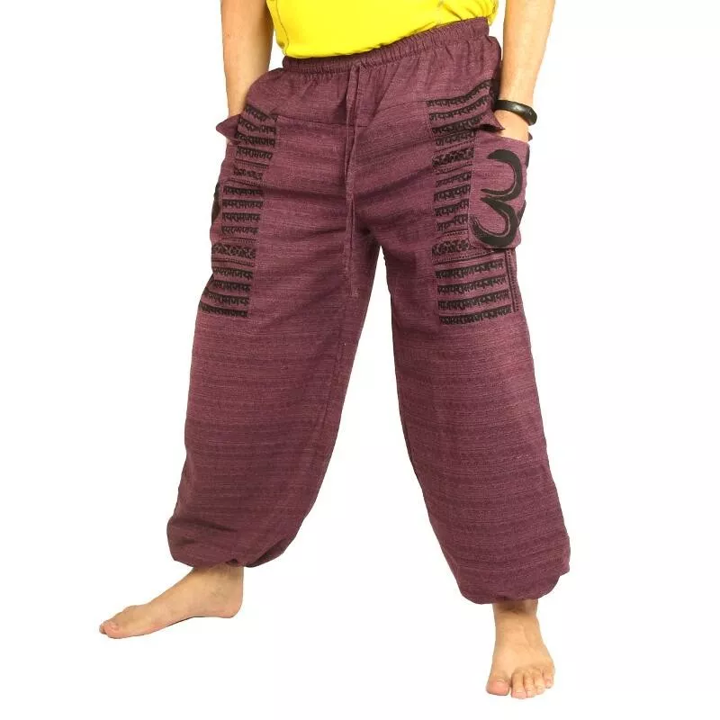 Goa Om harem pants high cut magenta