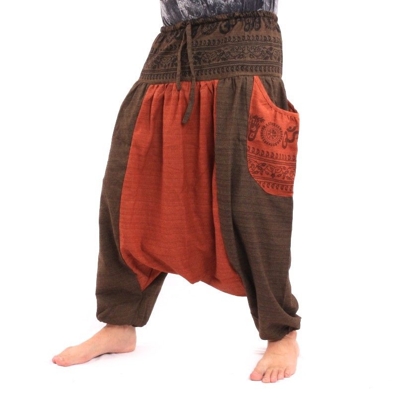 Pantalones de meditación - Los pies del Buda Om Dharmachakra