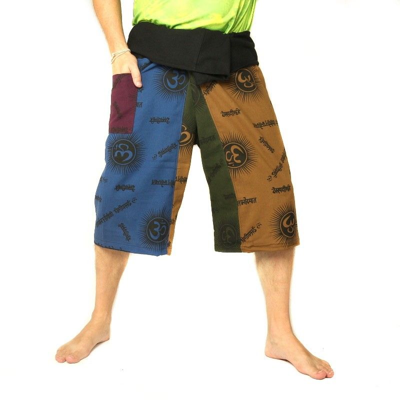 3/5 Pantalon de pêcheur thaïlandais court Om Goa - coton