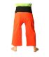Thai Wickelhose - zweifarbig - orange schwarz Fairtrade