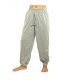 Gray trousers with side pockets stretch cotton
