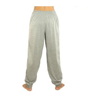Pantalón Chiller gris con bolsillos laterales de algodón elástico