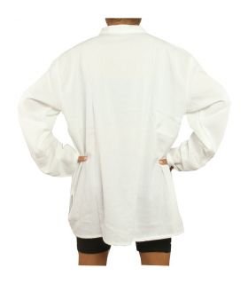 Camisa tailandesa algodón comercio justo blanco talla L