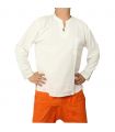 Camisa tailandesa algodón comercio justo blanco talla XL