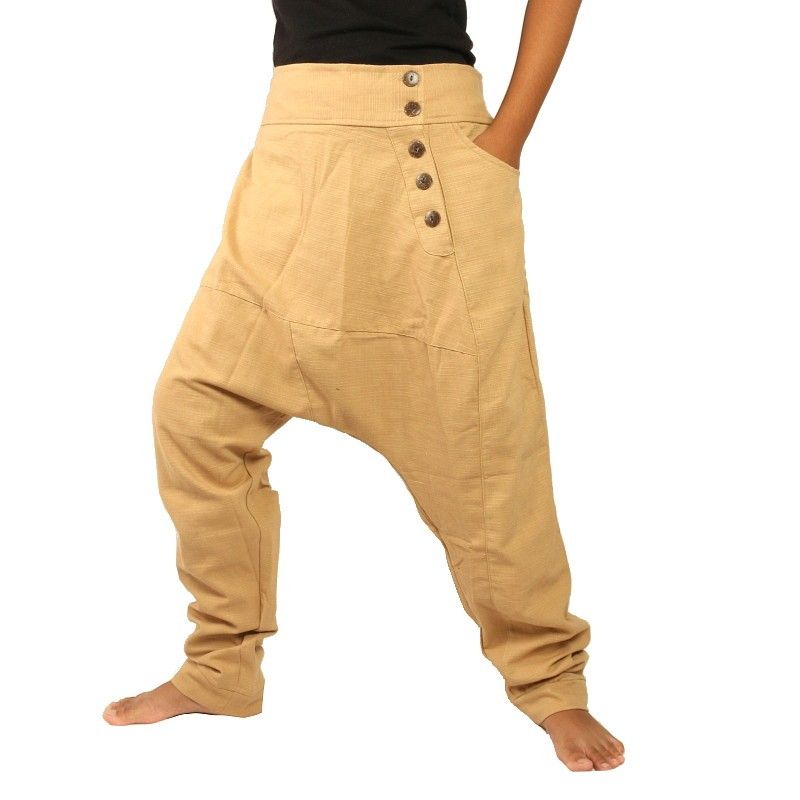 Harem pants cotton khaki
