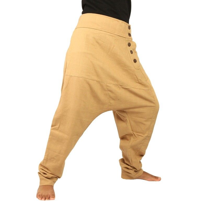Harem pants cotton khaki