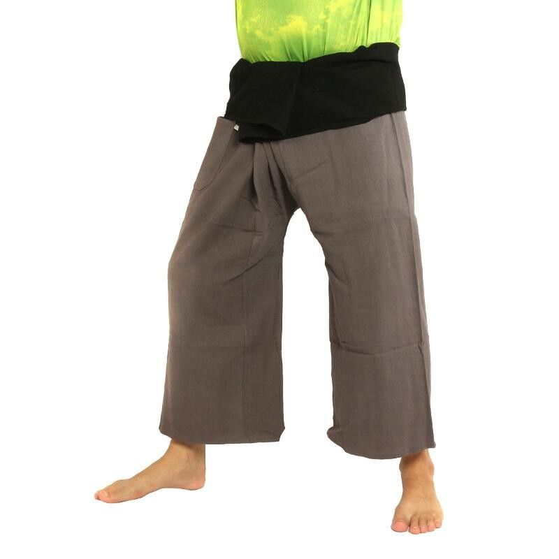 Thai Wrap Pants - two-colored - thick cotton CC0-A14