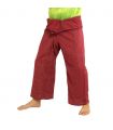 Thai fisherman pants - cotton-mix - dark red