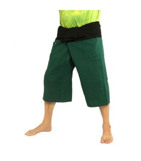 3/5 Thai Fisherman pants - two-colored - cotton