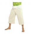 3/5 Thai Fisherman pants - two-colored - cotton