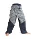 Thai pants with fabric appliqué