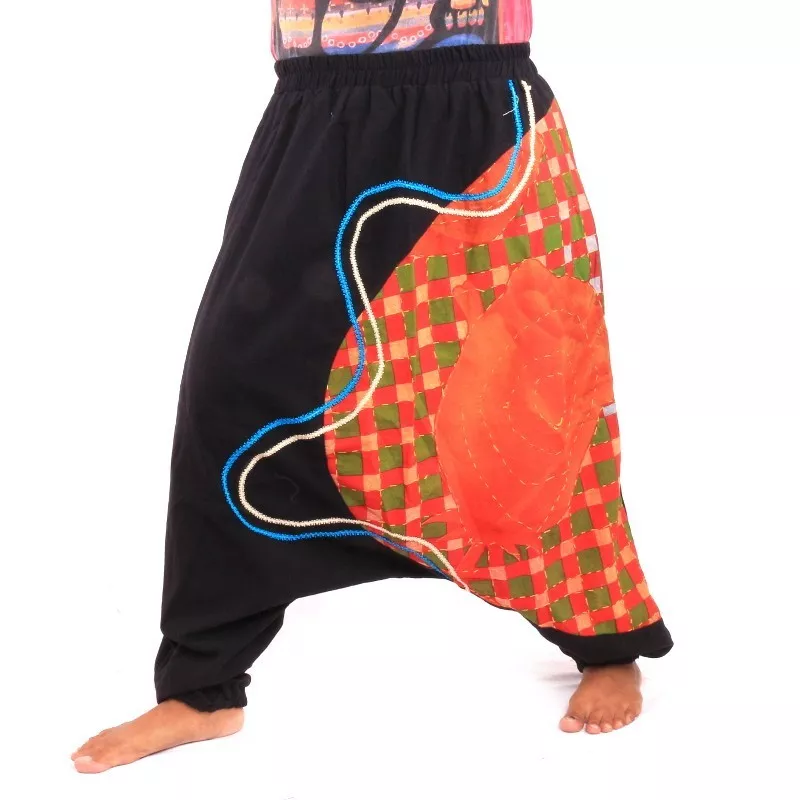 Aladinhose  Ethnodesign - schwarz 