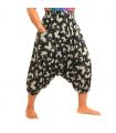 Harem pants with butterfly black