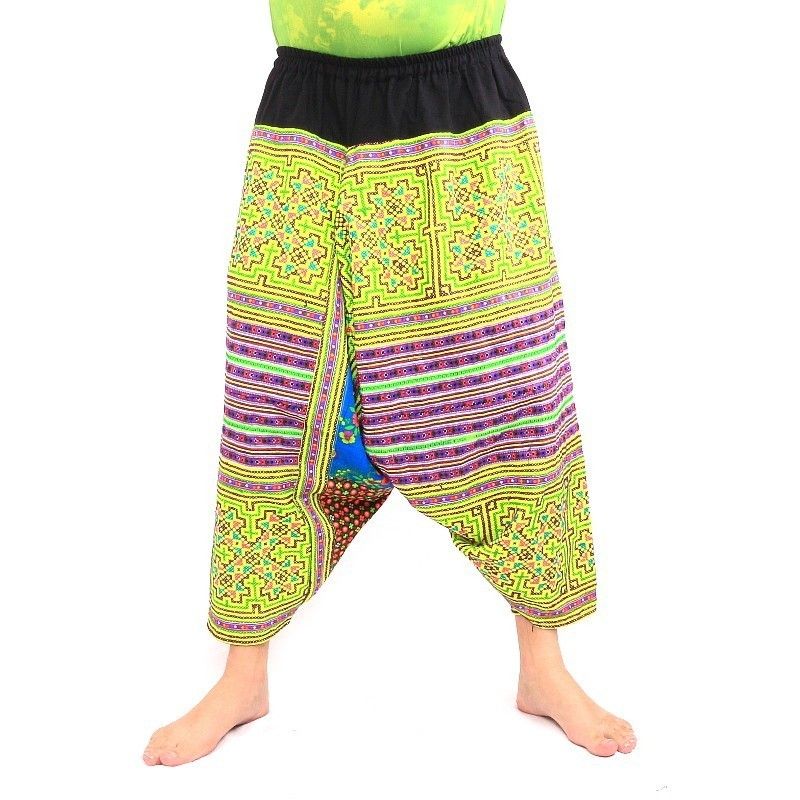 Short harem pants Hmong hill tribes