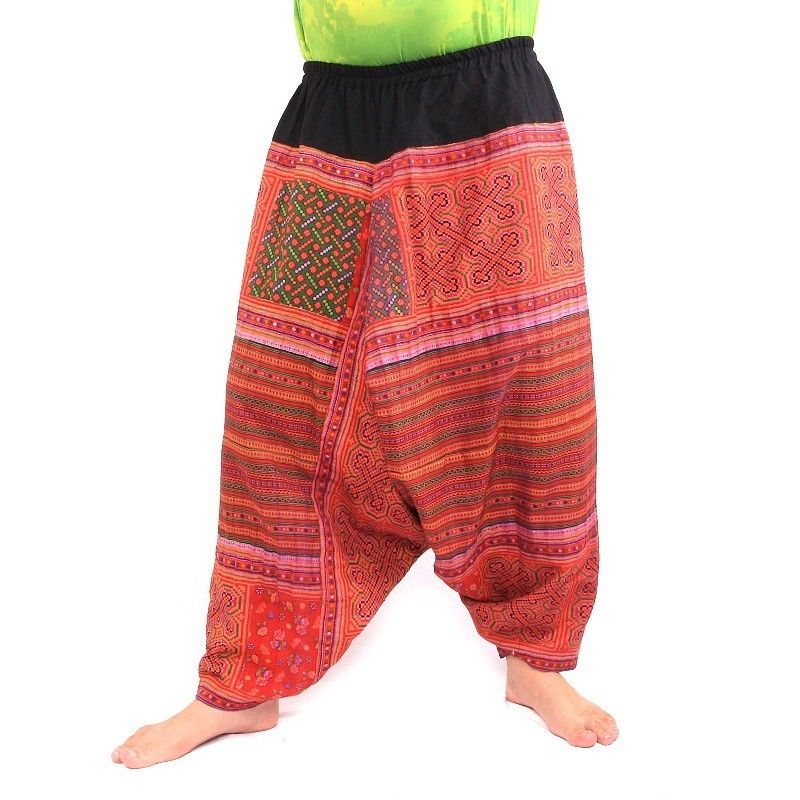 Pantalones harén tribus de la colina Hmong
